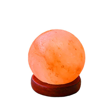 Ball shape Himalayan salt lamps made from natural crystal salt glowing with warm light for home décor, gifting, and wholesale export supply