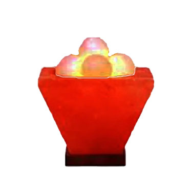 Classic fire bowl Himalayan salt lamp with salt balls offering warm ambient light for relaxation and interior decoration, himalayan salt lamp supplier.