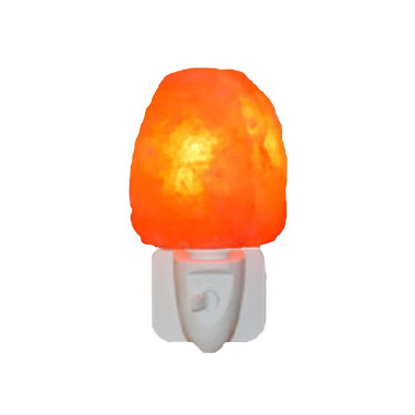 Natural Himalayan Salt Lamp Night Light Plug-In LED Pink Salt Crystal Lamp